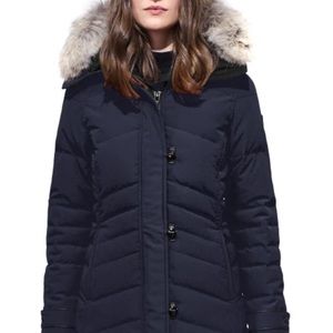 Canada Goose Lorette Parka Admiral Blue US Small 2090L Fur-trimmed Hood
